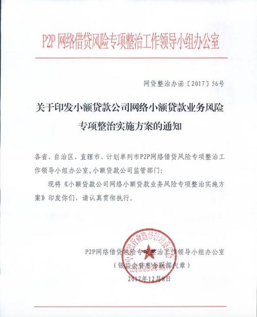 網絡小貸整治方案出臺:驗收不合格小貸公司將撤銷經營資質 網絡小貸整治方案出臺:驗收不合格小貸公司將撤銷經營資質